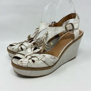 Schuler & Sons Philadelphia White Tassel Wedges, Women’s Size US 10B.